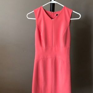 White House Black Market Vneck Seamed Sheath Dress